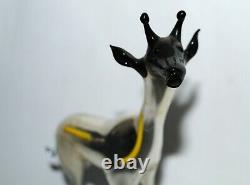 Old German christmas ornament/decoration mouth blown & silvered giraffe