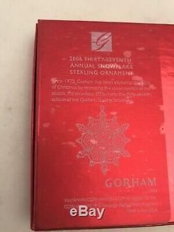 Ornament Sterling Silver GORHAM SNOWFLAKE Christmas 1994 New In Box