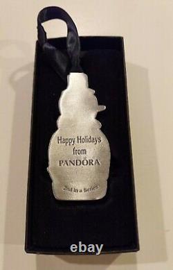 PANDORA2009 2nd in Series Snowman Christmas Tree Ornament VERY RARENEW