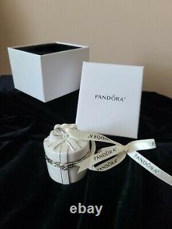 PANDORA 2018 Limited Edition JARED Round Porcelain Hat Box Ornament VERY RARE