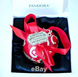 Pandora Black Friday Ornament 2017 Red Enamel Christmas Charm Limited Edition