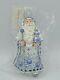 Patricia Breen Casimir Claus Peacock Blue Silver Christmas Ornament Peachtree