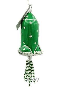 Patricia Breen Elon Rocket Pine Green Reindeer Christmas Holiday Tree Ornament