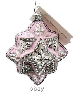 Patricia Breen First Star Pink Silver Glitter Christmas Holiday Tree Ornament