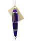 Patricia Breen Pen Purple with Silver Glittered Christmas Holiday Tree Ornament