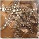 Pottery Barn 4Pc GLITTER STARFISH CHRISTMAS Tree Topper & 3 ORNAMENTS BLING