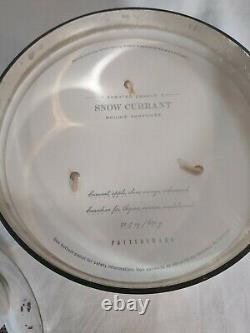 Pottery Barn Mercury Ornament Candle Silver Large Christmas Decor Scented