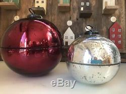 Pottery Barn Ornament Candle Large Red Medium Silver Small Gold Christmas Decor