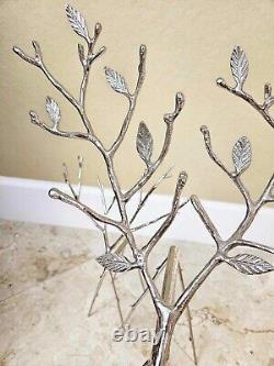 Pottery Barn Tree Limb Stick Silver Reindeers. Beautiful set! HTF