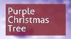 Purple Christmas Tree Ornaments