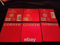 RARE 2010 2011 and 2012 Gorham Sterling Christmas Snowflake Ornament