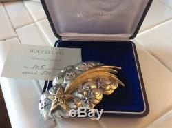 RARE BUCCELLATI Italy SHOOTING STAR Sterling Silver Christmas Ornament #105