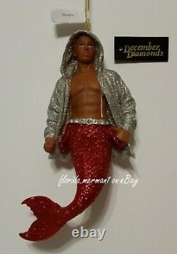 RARE December Diamonds HOODIE Merman Ornament 2010 with Collectors Box & Tags