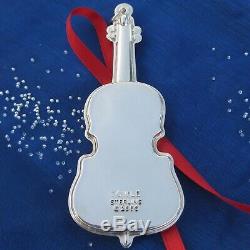 RARE NEW Towle Sterling Silver'MUSICAL CELLO' Christmas Ornament 1st Ed