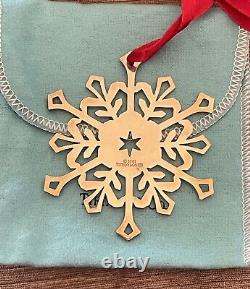 RARE Tiffany & Co. 925 Sterling Silver Snowflake Star Christmas Ornament 2001
