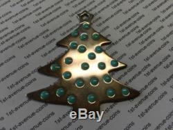 RARE Tiffany & Co Sterling SIlver Tiffany Blue Ball Christmas Tree Ornament