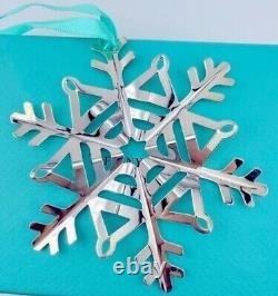 RARE Tiffany & Co. Sterling Silver Snowflake Holiday Tree Ornament withpouch