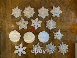 RARE Vintage Towle & Gorham Lot of 15 Sterling Silver Christmas Ornaments