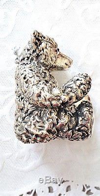 REBECCA DYKSTRA DESIGN 925 Sterling Silver Teddy Bear Ornament-Christmas-Steiff