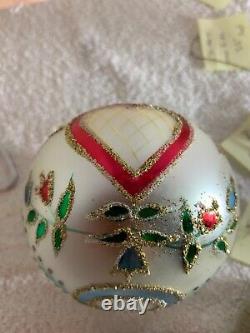 Radko Christmas Ornament, Hearts and Flowers#90-15, 1990 A very old example