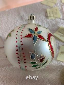 Radko Christmas Ornament, Hearts and Flowers#90-15, 1990 A very old example