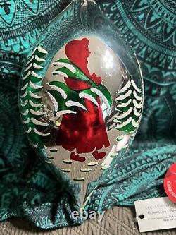 Radko LUCY'S FAVORITE RETURNS Teardrop Christmas Ornament Silver 1011618 8