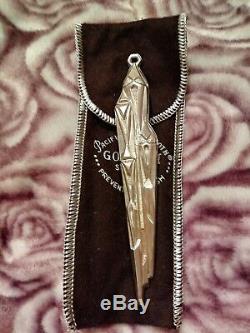 Rare 1973 #441 Gorham Icicle Sterling Silver Christmas Ornament withBox and Pouch