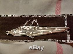 Rare 1973 #441 Gorham Icicle Sterling Silver Christmas Ornament with Pouch