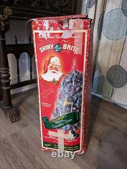 Rare Christopher Radko Shiny Brite Silver Sparkle Christmas Tree