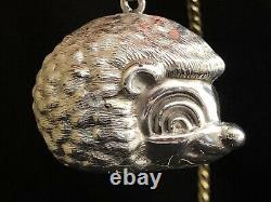 Rare Excellent! Cazenovia Rm Trush Sterling Silver Hedge Hog Puffy Ornament