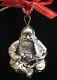 Rare Excellent! Cazenovia Rm Trush Sterling Silver Santa Puffy Ornament
