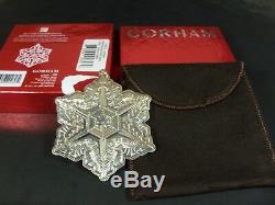 Rare Gorham 2011 Sterling Silver Snowflake Christmas Ornament