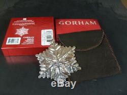 Rare Gorham 2012 Sterling Silver Snowflake Christmas Ornament