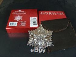 Rare Gorham 2012 Sterling Silver Snowflake Christmas Ornament