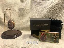 Rare Large Heirloom Collection of 33 Vivian Alexander Ornament Eggs Fine Silver