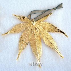Real Leaf Ornaments / preserved with 24kt gold, silver or copper coating