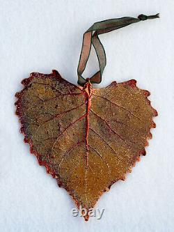 Real Leaf Ornaments / preserved with 24kt gold, silver or copper coating