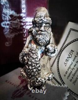 Rebecca Dykstra 1991 Weighted Sterling Father Christmas Ornament