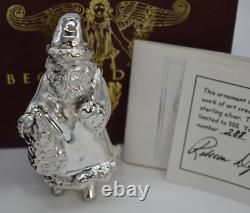 Rebecca Dykstra Sterling Silver Father Christmas Ornament Santa Tree Toy Sack