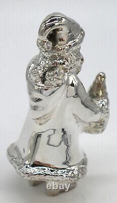 Rebecca Dykstra Sterling Silver Father Christmas Ornament Santa Tree Toy Sack