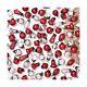 Red Christmas Ornaments- 200 Piece- Glass Christmas Ornaments -Silver Christm