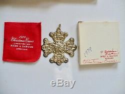 Reed Barton 1974,'75,'76 Sterling Silver Christmas Ornament Medallion Pendant
