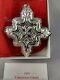 Reed & Barton 1993 Sterling Silver Christmas Cross Ornament New, Unused, withBox