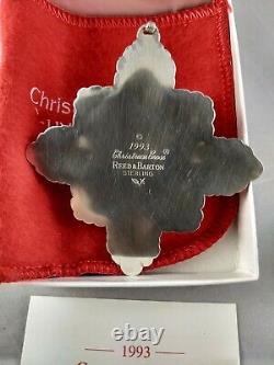 Reed & Barton 1993 Sterling Silver Christmas Cross Ornament New, Unused, withBox