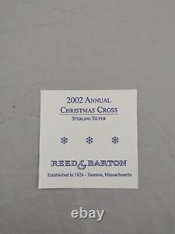 Reed & Barton 2002 Sterling VERMEIL Christmas Cross Ornament MINT, Unused, withBox