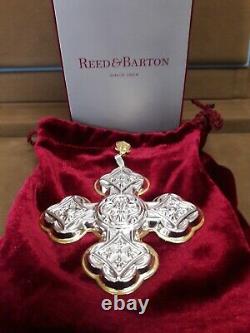 Reed & Barton, 2020 Annual Cross Ornament, 50th Annual Edt, Sterling Silver, Mib