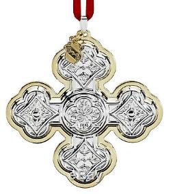 Reed & Barton 2020 Christmas Cross Ornament, Sterling Silver, 5Oth Ed. New