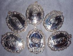 Reed Barton Francis 1st Pattern Sterling Silver Nativity Christmas Ornament Set