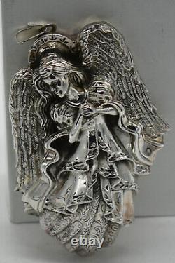 Reed Barton Sterling Christmas Ornament Sophia Angel Of Wisdom Victorian Baroque