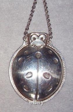 Reed Barton Sterling Silver Lady Bug Whistle Christmas Ornament Pendant Gift